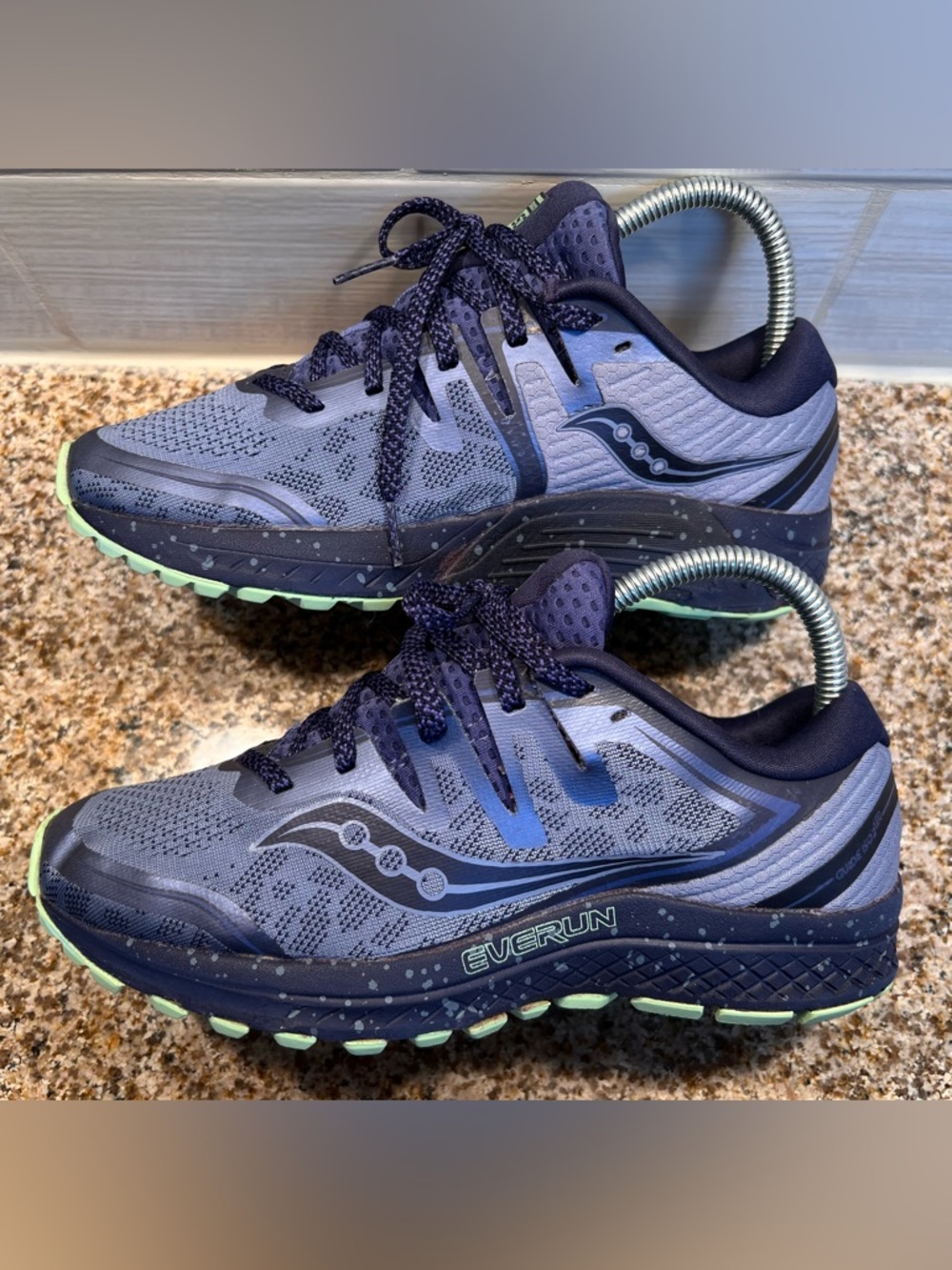 Saucony Women's Lavender and Navy EVERUN Running Shoes